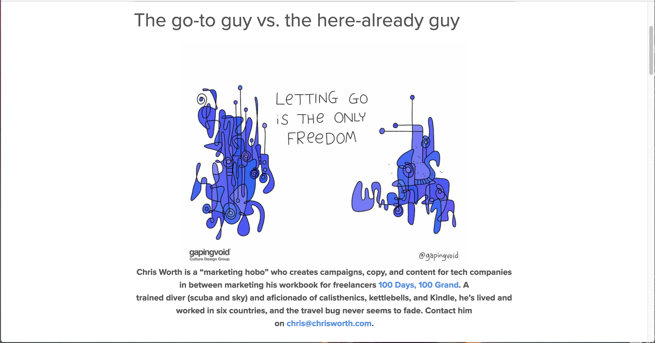 Gapingvoid Newsletters Chris Does Content